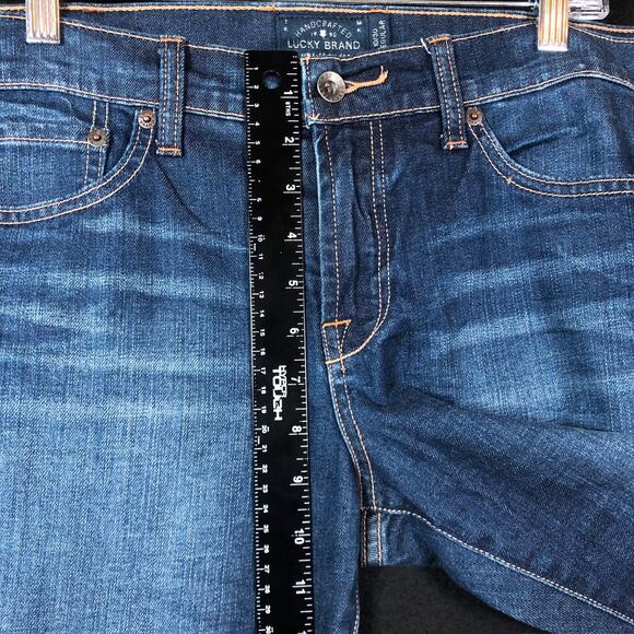 Lucky Brand Womens Jeans Blue Denim Whiskered Cotton Blend Stretch 10/30 - Picture 7 of 11